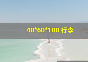 40*60*100 行李